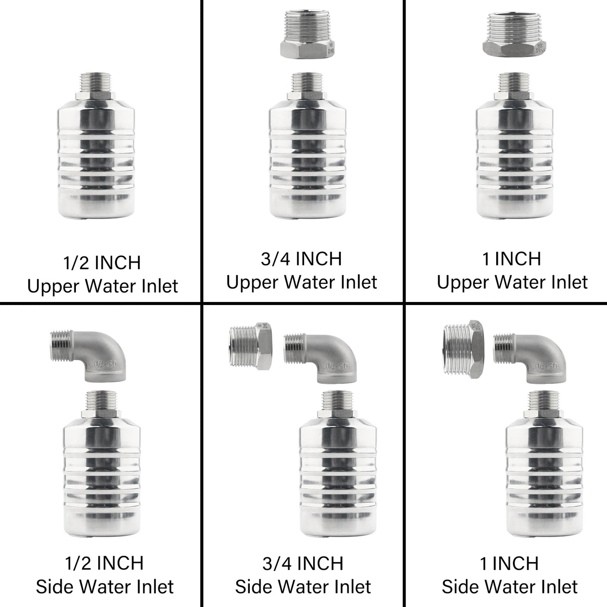 Float Valve,1 Pcs H 110 Mm Φ 54 Mm/H 90 Mm Φ 48 Mm,Tainless Steel Fully Automatic Water Level Controller Float Valve