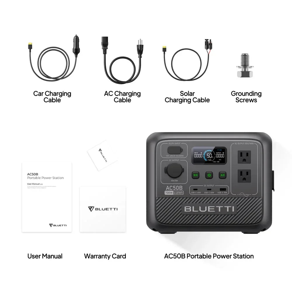 AC50B Portable Power Station | 700W 448Wh Compact Reliable Energy for Outdoor and Emergency Use