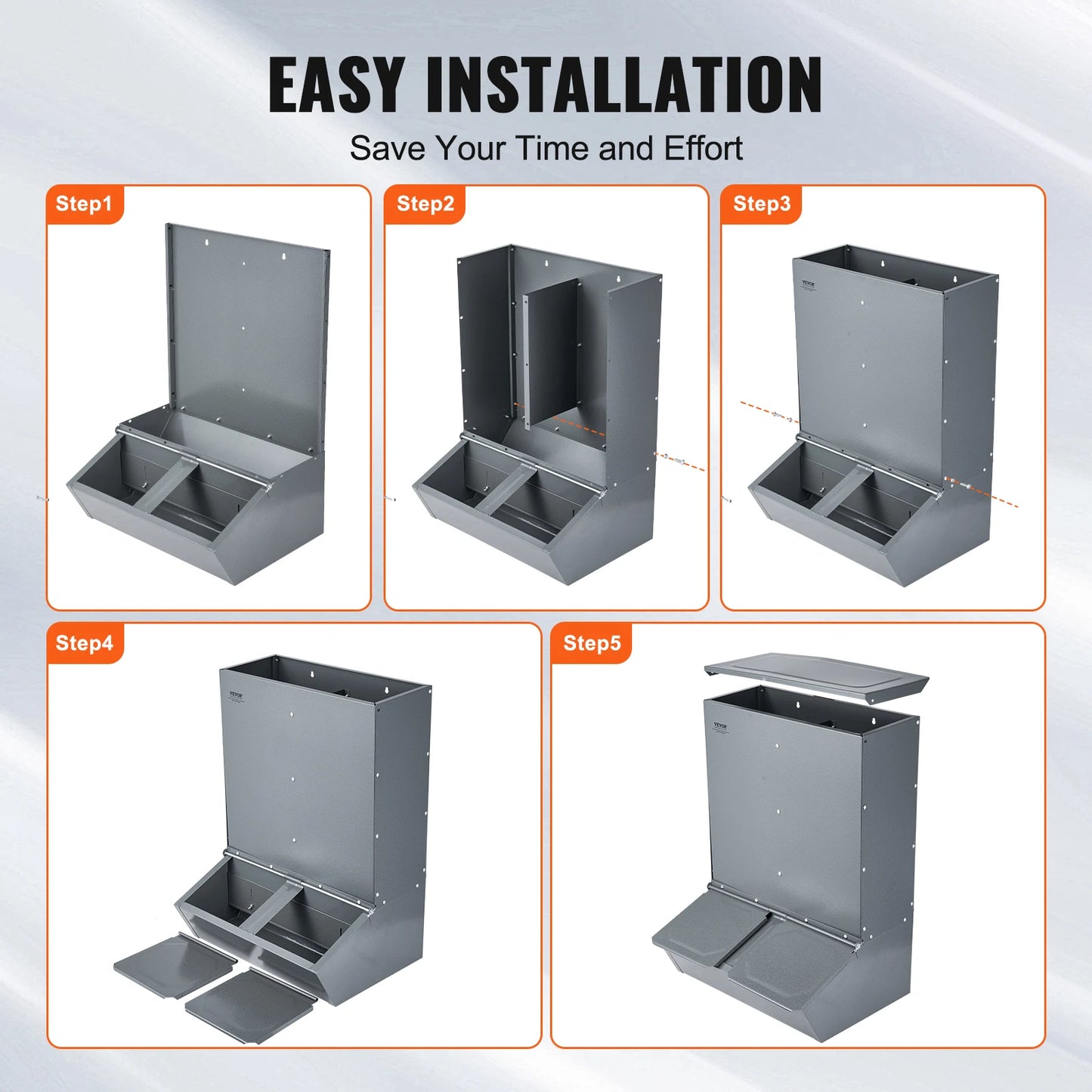 Hog Feeder Heavy Duty Steel Piglets Feeder Multipurpose Trough Creep Feeder Outdoor Livestock Feeder Farm Accessory