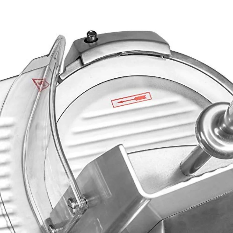 12 Commercial Meat Slicer with Stainless Steel Blade Electric Deli Meat Cheese Food Ham Slicer 370W ETL Certified for Home and