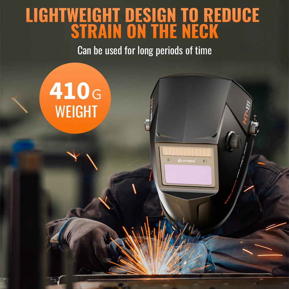 Welding Helmet Auto Darkening Welding Mask For TIG MIG ARC Welder Machine Large View True Color DIN9-13 93*43MM Vision