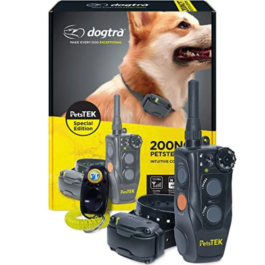 200NCPT Electronic Dog Training Collar with Remote for Small to Large Dogs - 2640 ft Range Vibration Tone 100 Stimulation Level