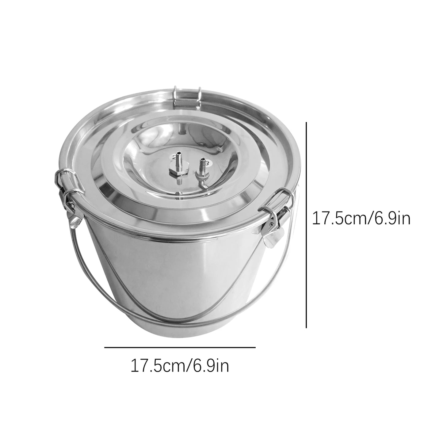 Electric Goat Milker Machine with Speed Adjustable Pulsation, Portable 3L Bucket Vacuum Milker, Electric Pulsation Milking Machine with Teat Cups for Sheep, Dairy Goats and Small Farm Use