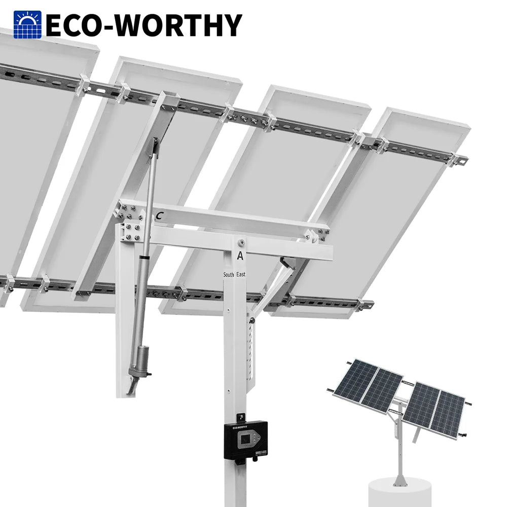 Solar Panel Single Axis Tracking System (Increase 30% Power) with Tracker Controller,High Stability for Yard/Farm