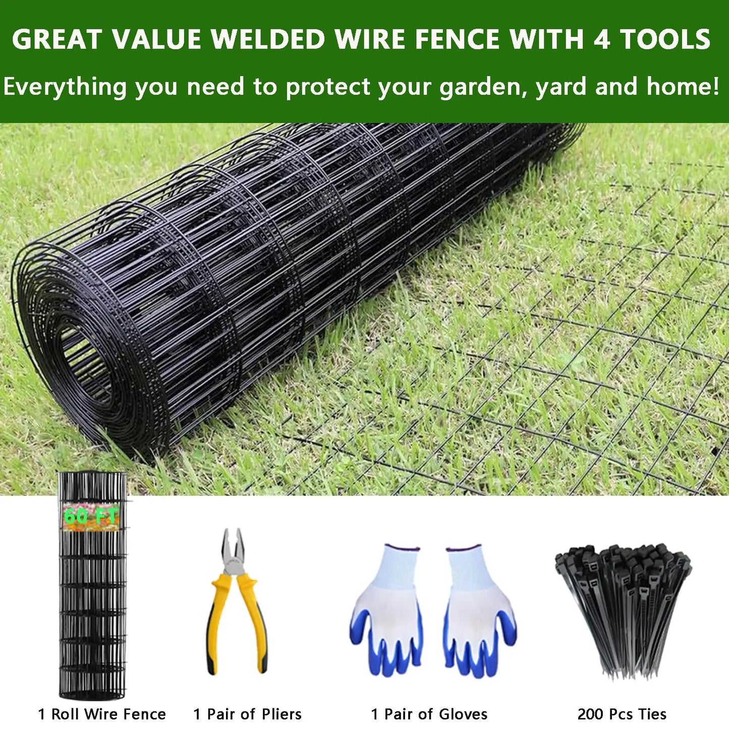 Hardware Cloth 2"x3" Mesh Roll, 16 Gauge Hot-Dipped After Welding Chicken Wire for Animal Fencing, Garden Plant Supports