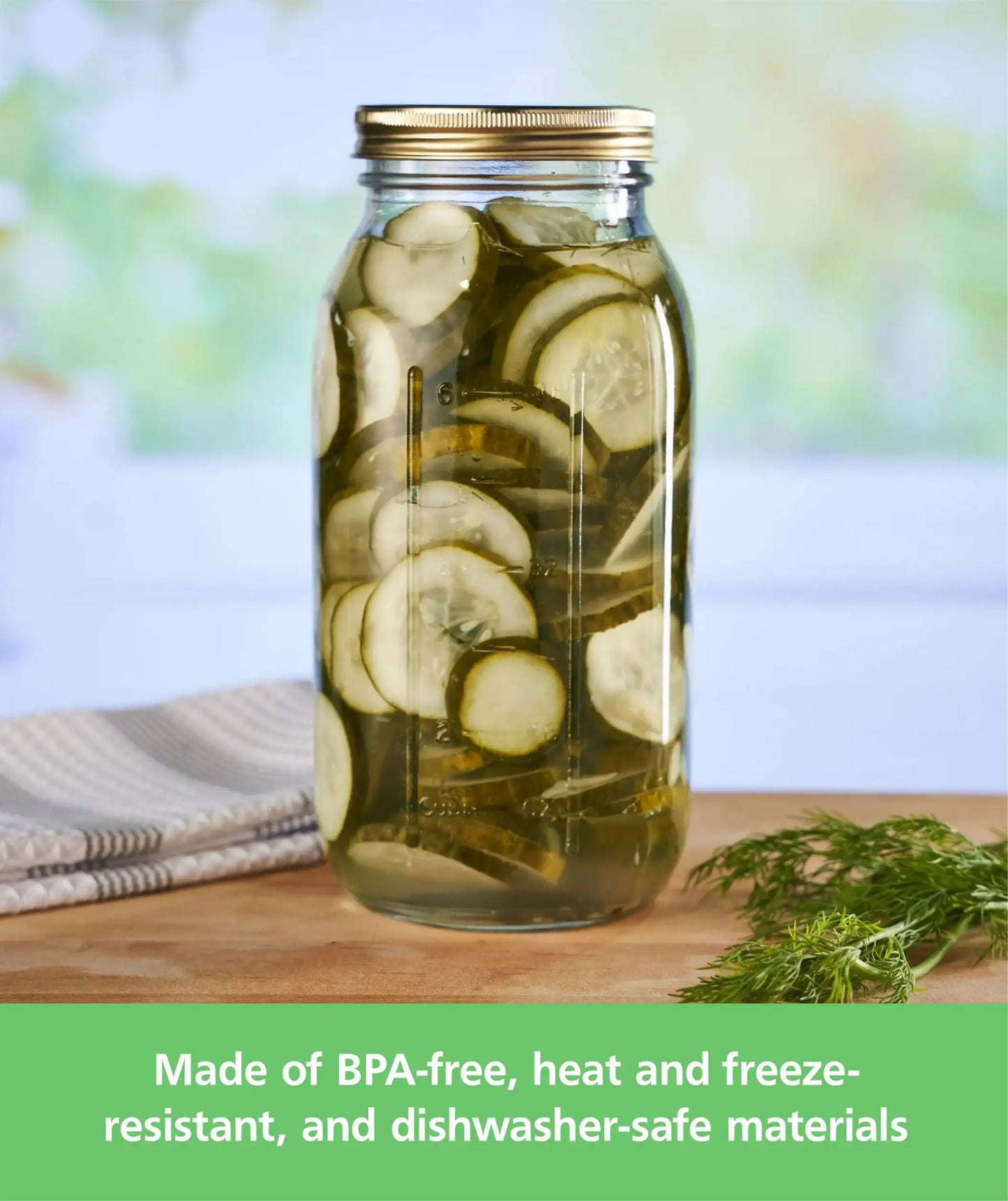 64 oz Mason Jars, Wide Mouth Half Gallon Canning Jars with Lids and Rings, 6-Pack Extra Large Glass Jars for Home Canning and Pantry Storage