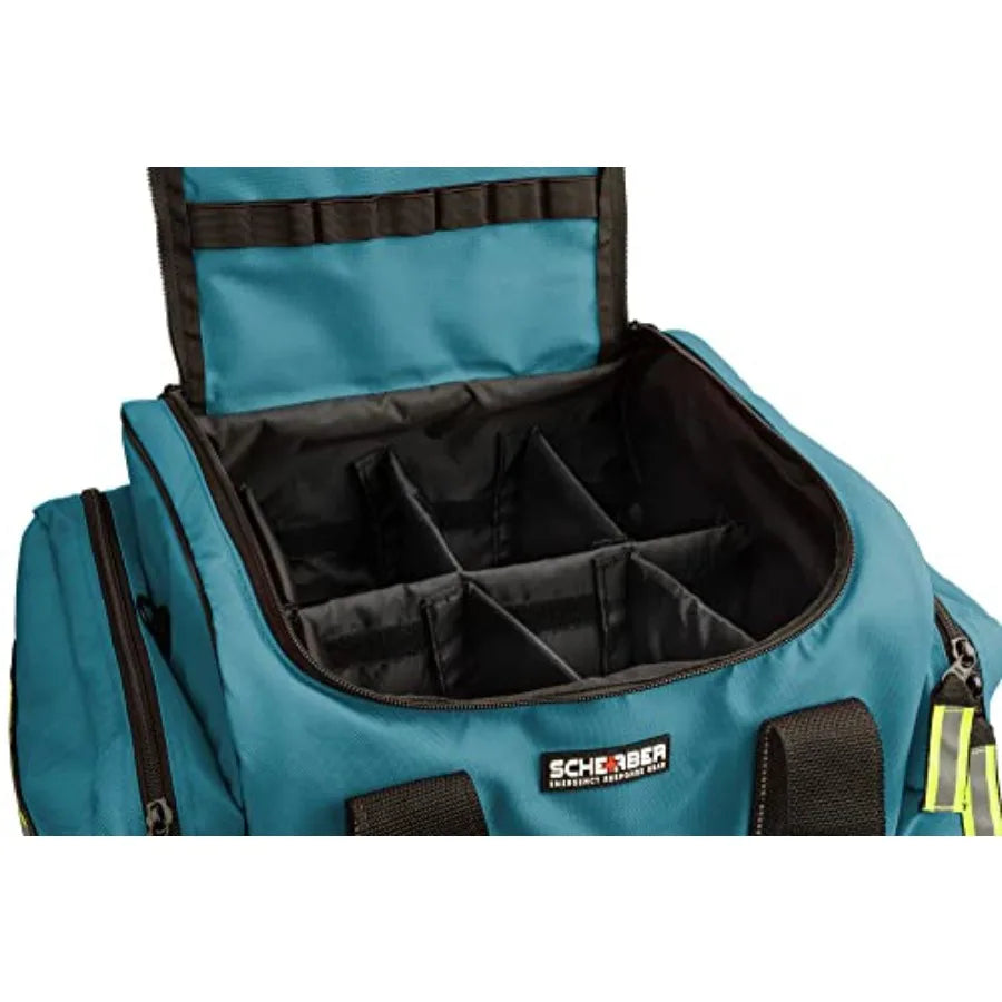 First Responder Fully-Stocked Large Professional Essentials EMT/EMS Trauma Kit HSA/FSA Approved Reflective Bag w/8 Zip