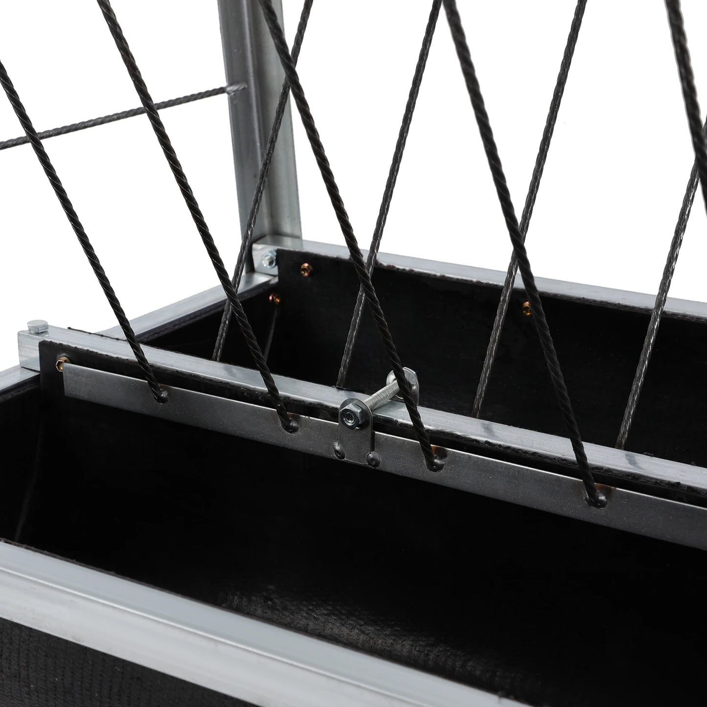 Large Capacity 2-in-1 Grain & Hay Feeder for Goats Sheep Horse with Pre-drilled Holes Round Edges Durable Feed Trough
