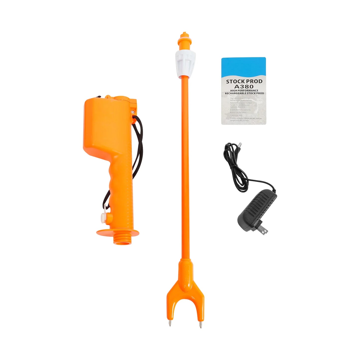 31.5in Cattle Prod Stick Animal Repellent Electric Rechargeable Livestock Prod Herding Tool for Cattle Sheep Horse Donkey