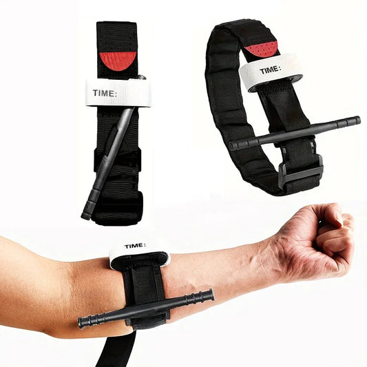 95cm 10pcs/set Emergency Belt Tourniquet Adjustment Buckle Medical Survival Combat Tactical Tourniquets Outdoor Exploration