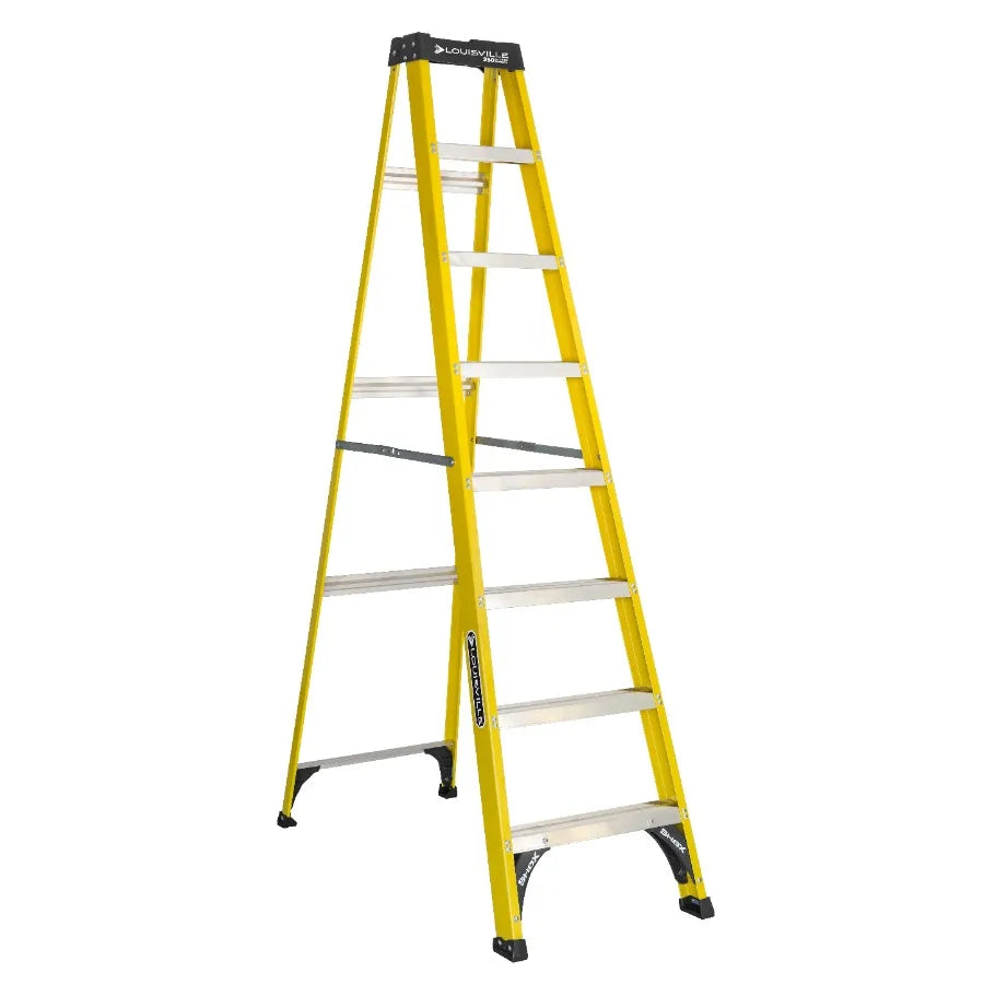 Ladder 8' Fiberglass Step Ladder, 12' Reach, 250 lbs Load Capacity, W-3118-08