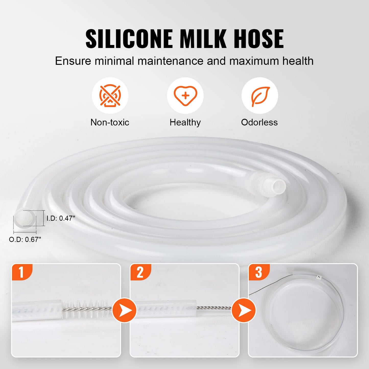 Electric Cow Milking Machine 6.6 Gal /25 L 304 Stainless Steel Bucket Automatic Pulsation Vacuum Milker Portable Milker