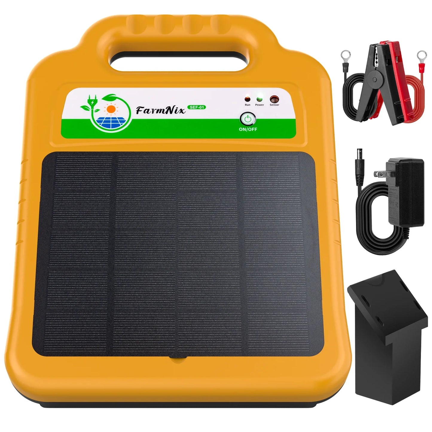 16KM/10 Miles Solar Electric Fence Energizer 0.2 J 8KV Electric Fence charger for Farm Livestock for Anti-theft Fencing Tools