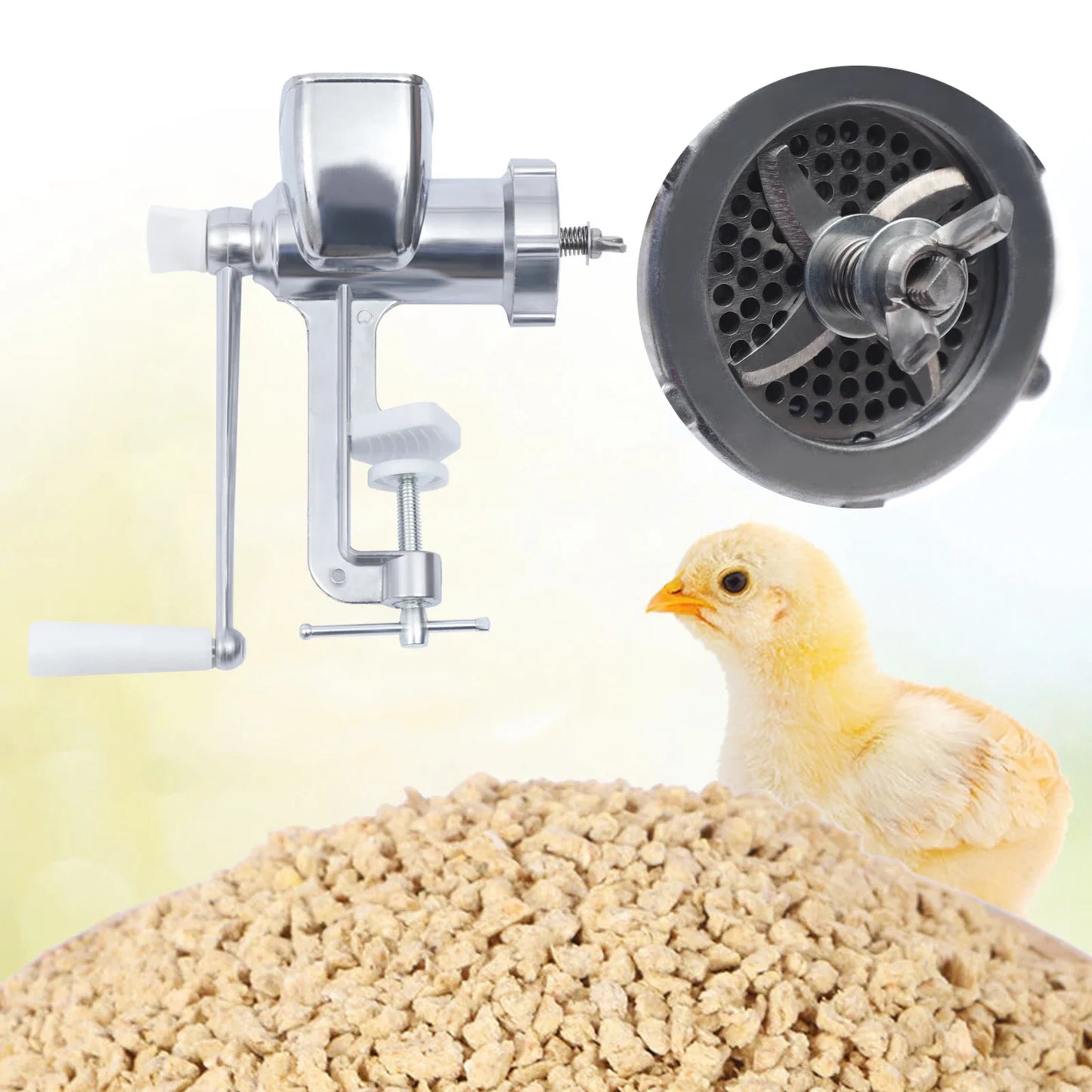 Stainless Steel Pet Food Granulator, Manual Animal Feed Pellet Machine, Fishing Bait, Dog Cat Bird Fish, Portable Pellet Mill