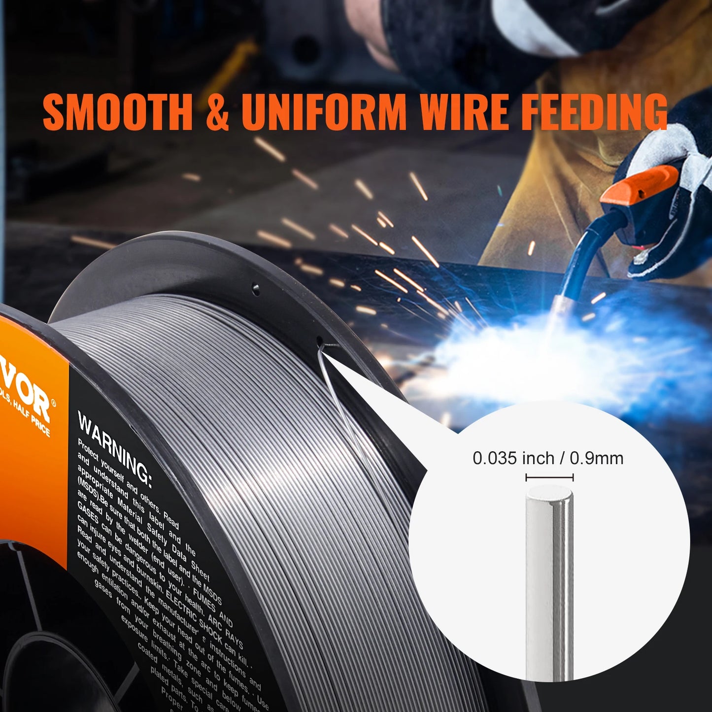 0.03/0.035 Inch Flux Cored Welding Wire Carbon Steel Iron MIG Welding Machine Welder Accessories For Soldering