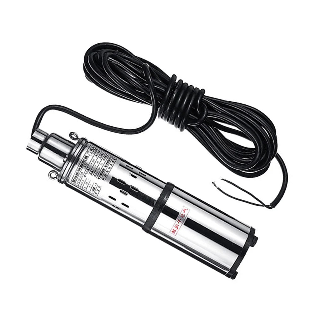 12/24V Solar Water Pump Submersible Pump Pond Irrigation Pump Deep Well 180/200W