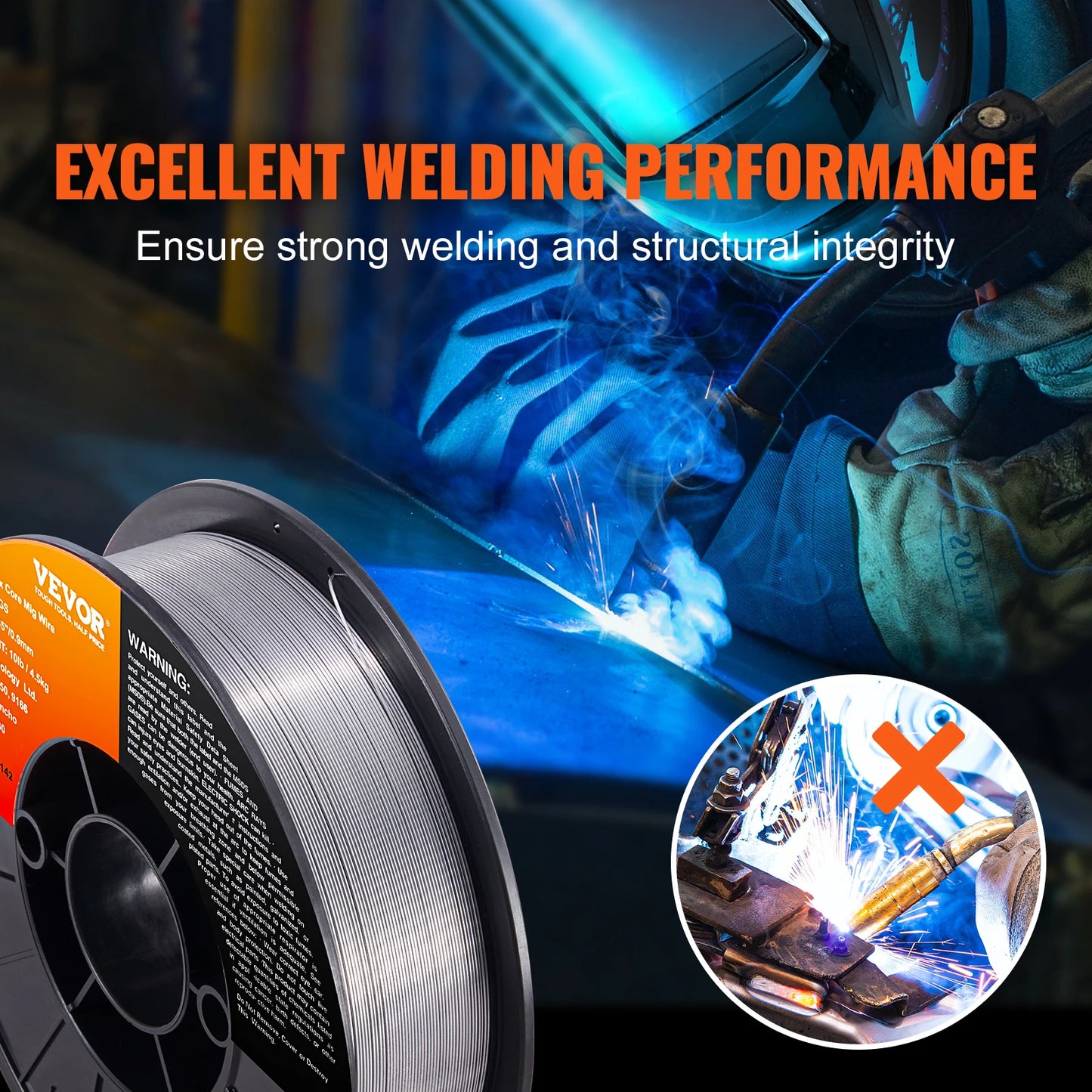 0.03/0.035 Inch Flux Cored Welding Wire Carbon Steel Iron MIG Welding Machine Welder Accessories For Soldering