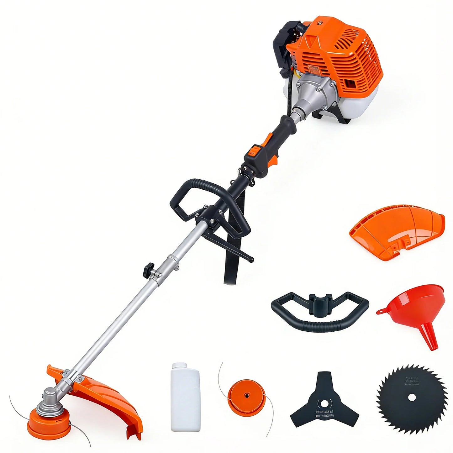 43CC 52CC Gas Weed Eater 3-in-1 Weed Wacker String Trimmer 2-Cycle Brush Cutter Quick Start Yard Tool With Shoulder Strap