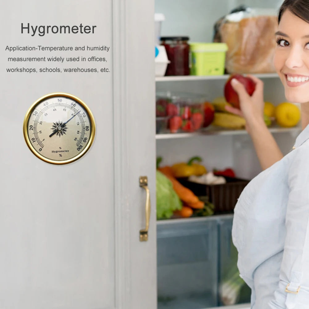 2-in-1 Pointer Type Hygrometer Thermometer Mini Mechanical High Precision Humidity Temperature Meter Guage for Indoor