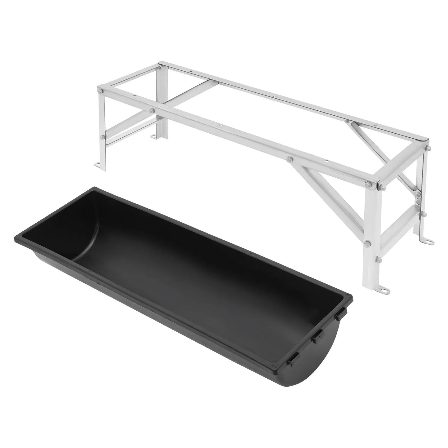 39inch Long Large Capacity Feeder, Livestock Feed Trough, Feed Trough with Stand, Easy To Clean, for Goats, Sheep, Pigs, Cows