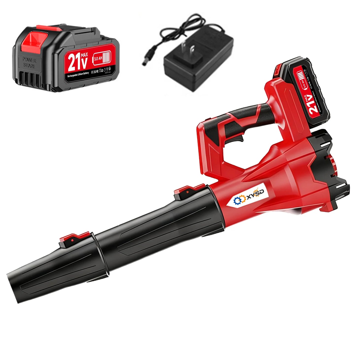 Cordless Leaf Blower, 650 CFM Electric Jet Blower with 21V 4.5Ah Battery, 6 Speed Modes Portable Leaf Blower for Lawn Care