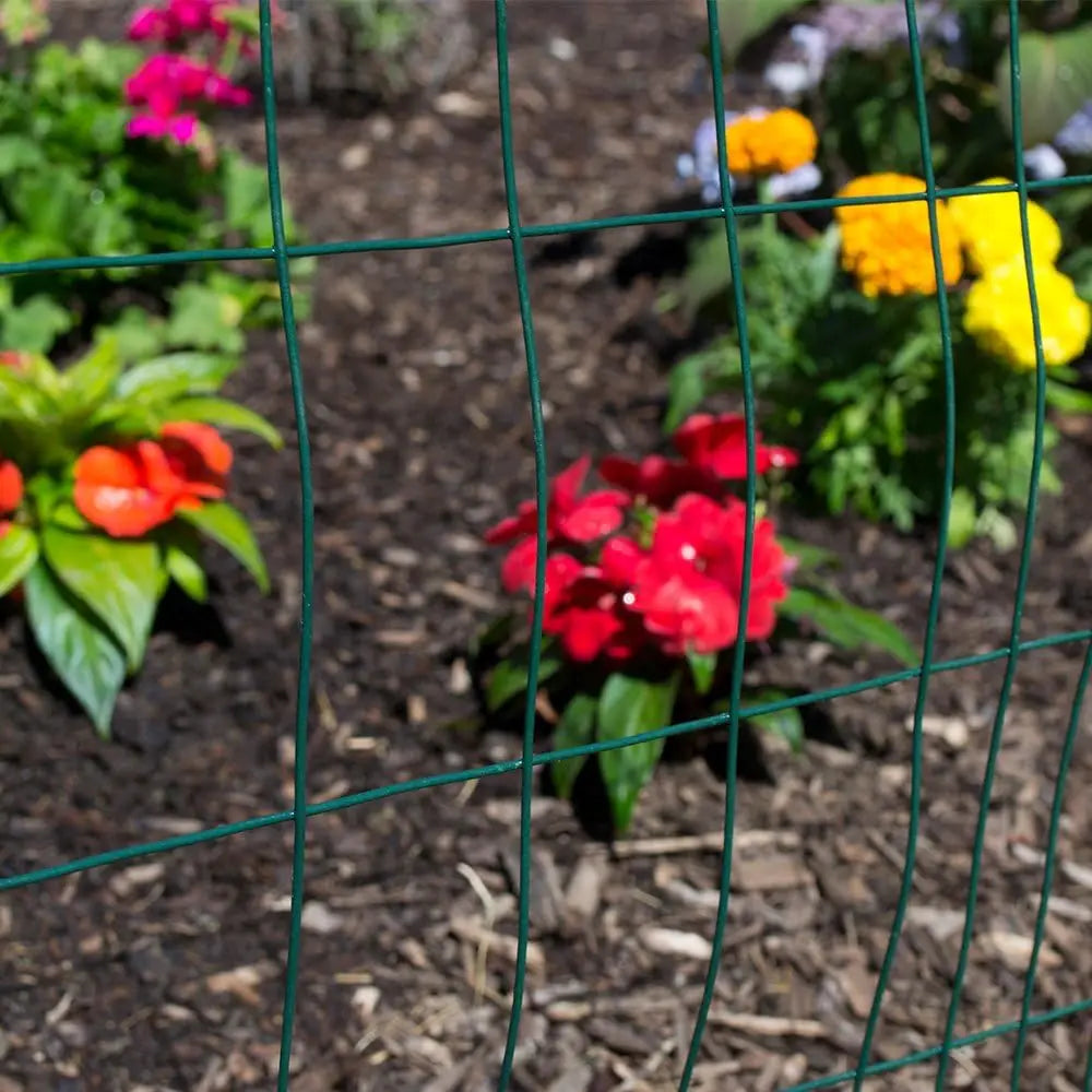 1x1 Inch Mesh Welded Wire Fence, 36x100 Ft, 16 Gauge Galvanized Steel for Animal Enclosures and Garden Protection