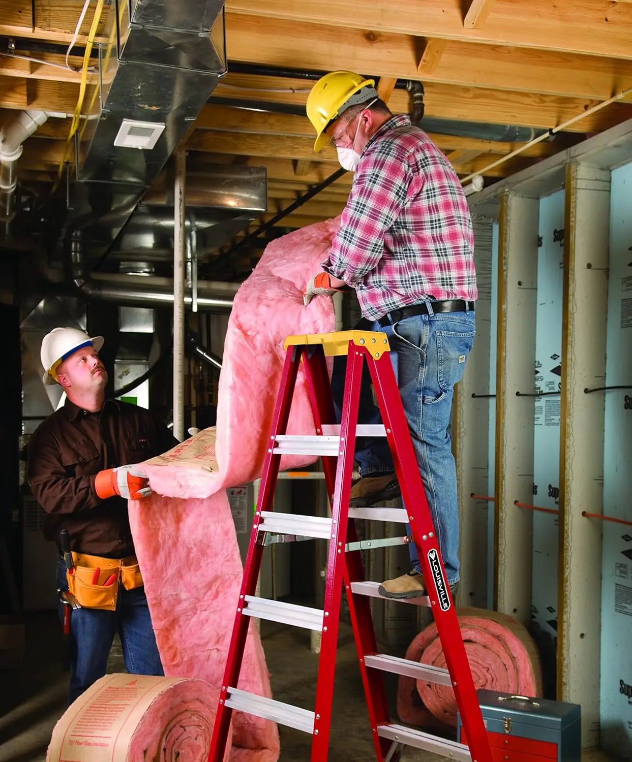 4-Foot Fiberglass Step Ladder, 300-Pound Capacity, Type IA, Heavy Duty