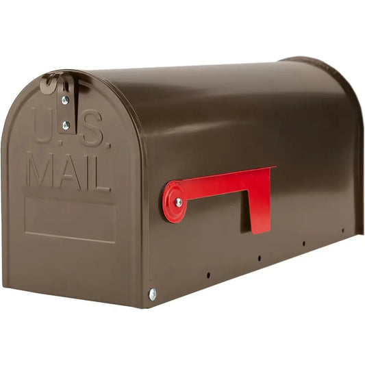 Mailboxes for Outside, Post Mount Mailbox, Galvanized Steel Medium Capacity Mail Boxes, 19 x 8.7 x 6.7 Inches