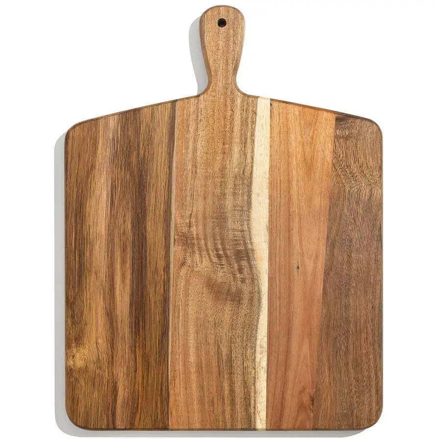 Wood Cutting Board and Chopping Board with Handle for Meat, Cheese Board, Vegetables, Bread, and Charcuterie Decorative Wooden S