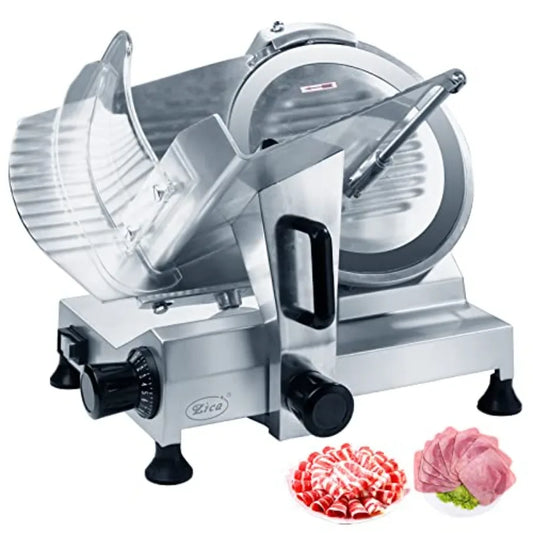 12 Commercial Meat Slicer with Stainless Steel Blade Electric Deli Meat Cheese Food Ham Slicer 370W ETL Certified for Home and