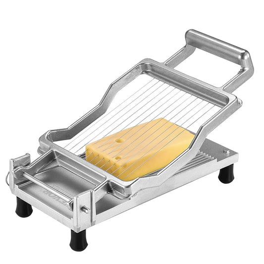 Cheese Cutter with Wire 0.39" & 0.78" Aluminum Alloy Commercial Cheese Slicer with 316 Stainless Steel Kitchen Cooking