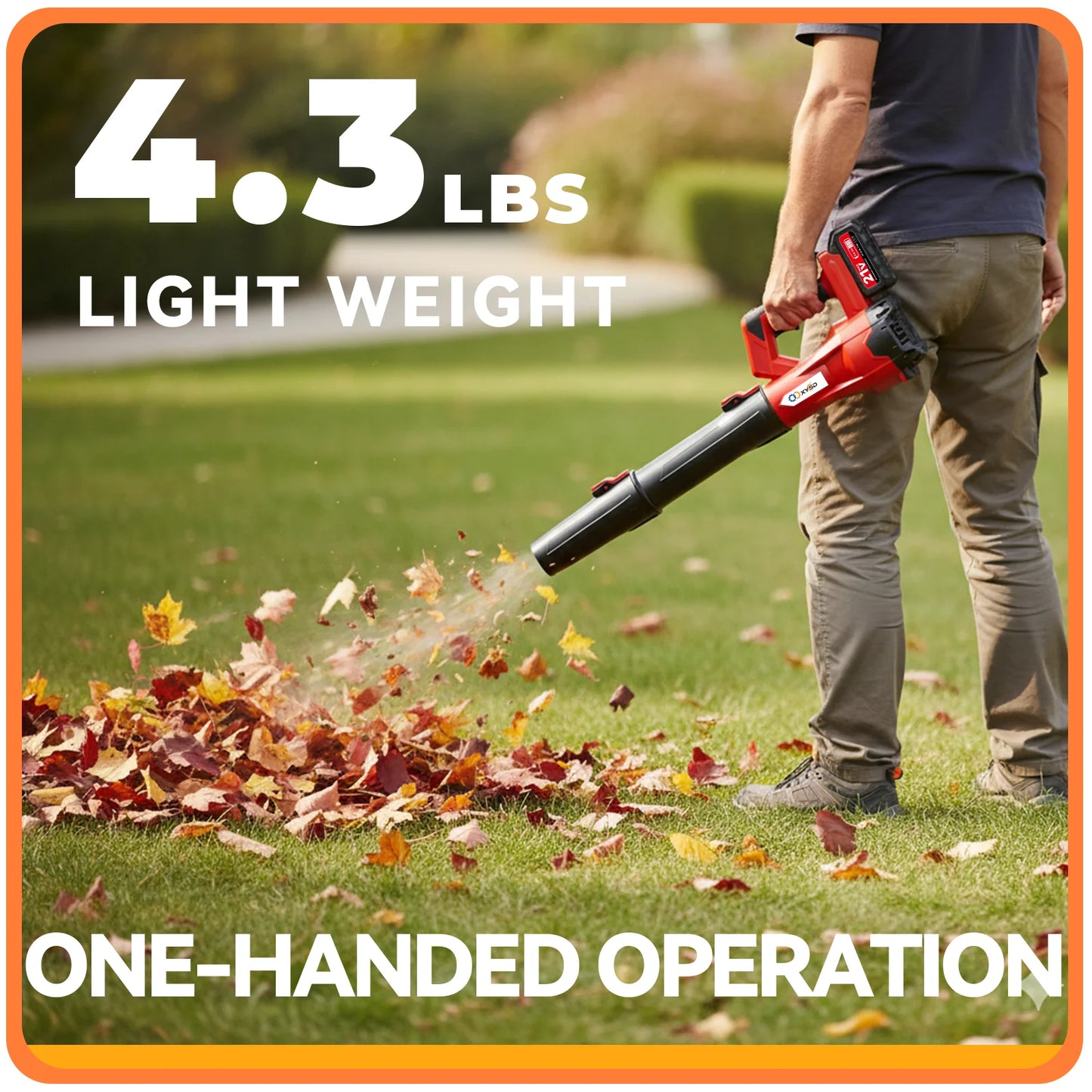 Cordless Leaf Blower, 650 CFM Electric Jet Blower with 21V 4.5Ah Battery, 6 Speed Modes Portable Leaf Blower for Lawn Care