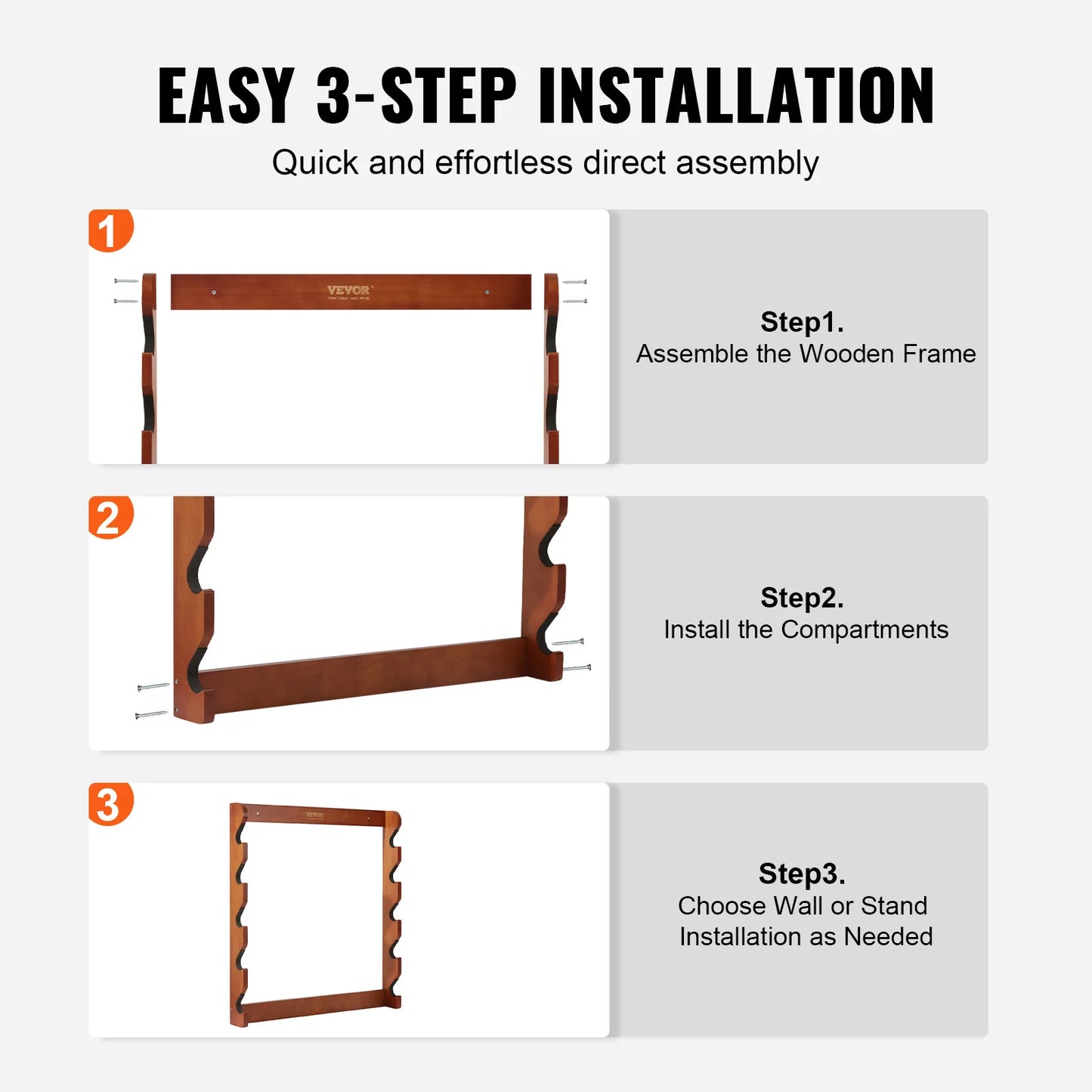 Gun Rack Wood Gun Rack Wall Mount Gun Display Rack holds 4/5 Rifles Shotguns 132 lbs Heavy Duty Rifle Rack w/ Soft Padding