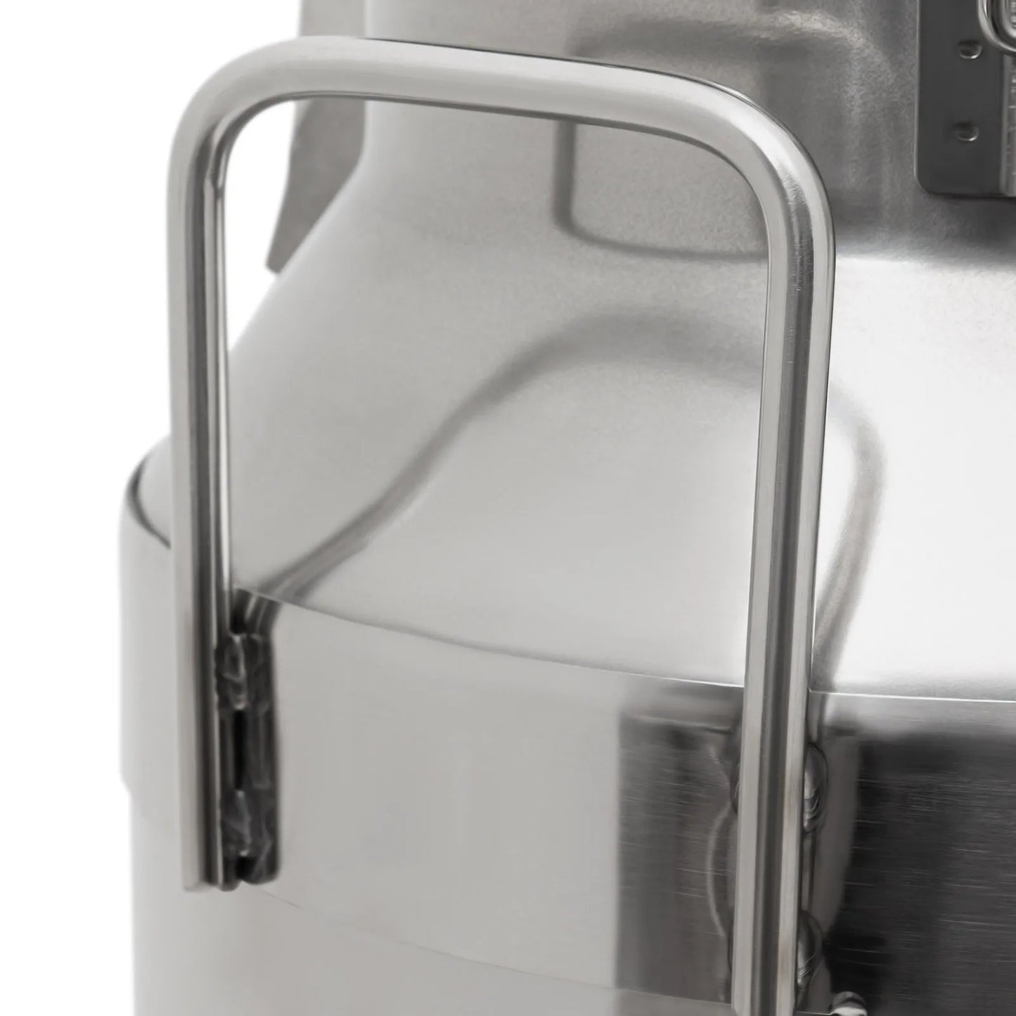 Stainless Steel Milk Can Rust-Proof 10L/2.64Gal Airtight 3 Sealing Clips & Handles, Durable 0.8mm Thick, Spill-Resistant
