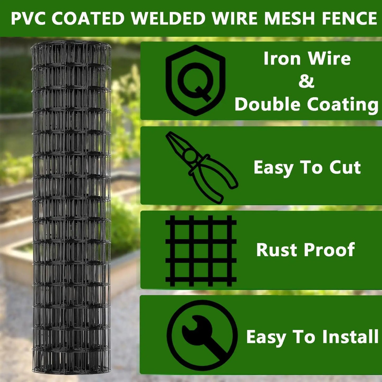 Hardware Cloth 2"x3" Mesh Roll, 16 Gauge Hot-Dipped After Welding Chicken Wire for Animal Fencing, Garden Plant Supports