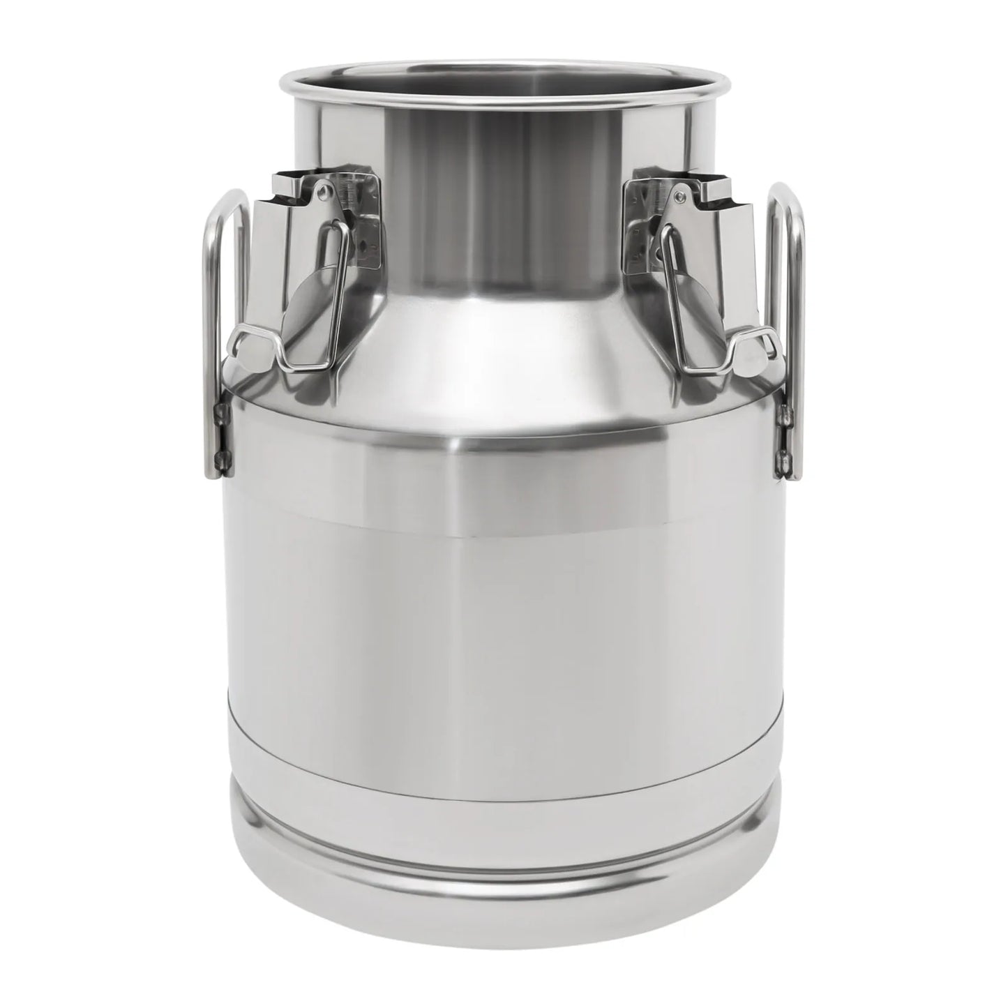 Stainless Steel Milk Can Rust-Proof 10L/2.64Gal Airtight 3 Sealing Clips & Handles, Durable 0.8mm Thick, Spill-Resistant