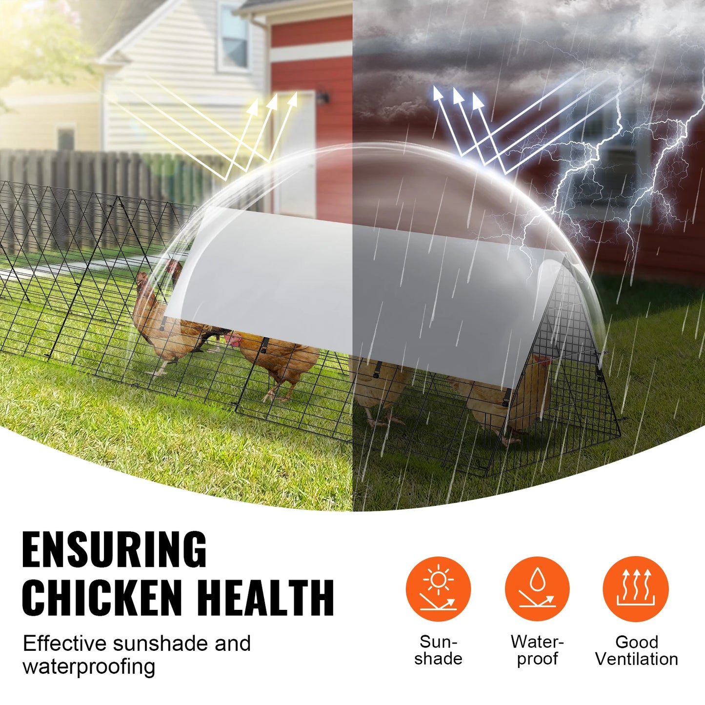 Chicken Tunnels 157.5 x 39.4 x 24.2 in Chicken Tunnels for Yard Portable Chicken Tunnels for Outside Corner Frames