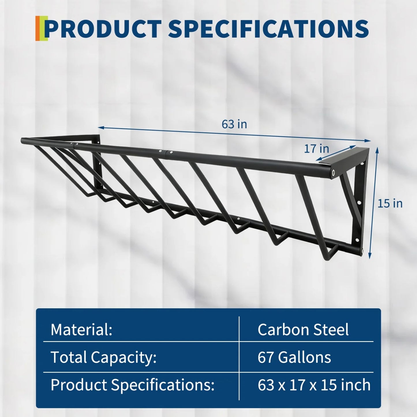 Wall Mount Hay Feeder Rack, Heavy Duty Carbon Steel Hay Holder, Large Capacity for Horses Goats Cattle Sheep Livestock,Farm Use
