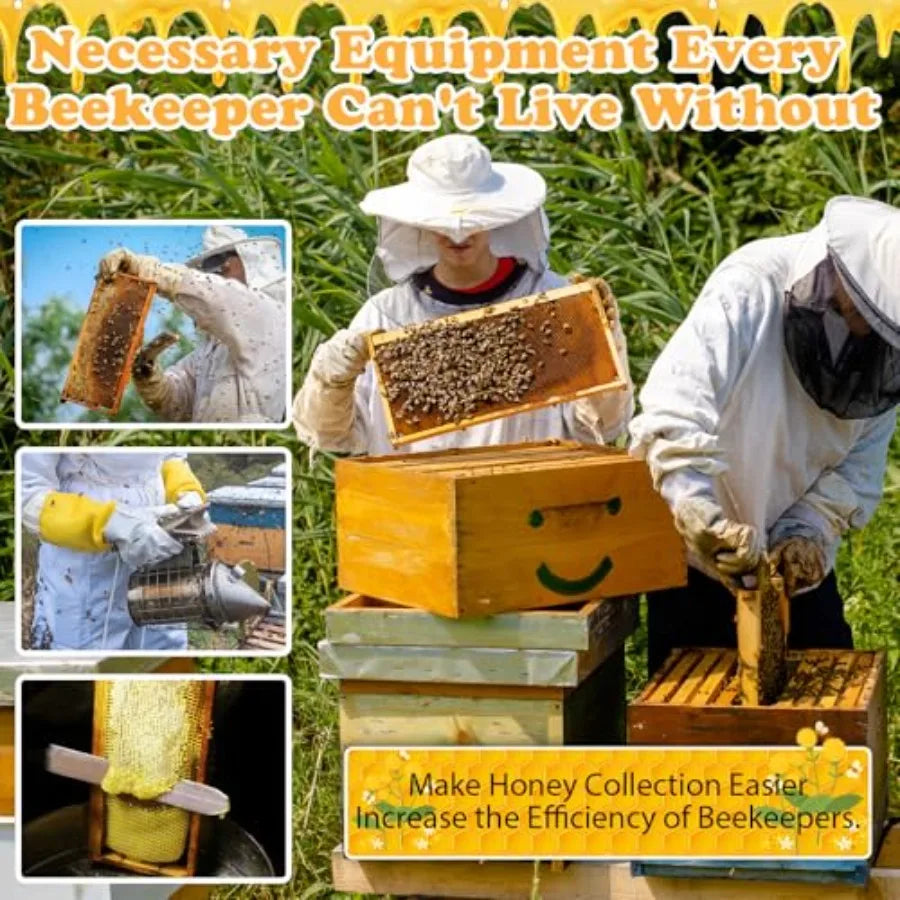 12Pcs Beekeeping Supplies Bee Keeping Starter Kit Bee Keeping Supplies-All Beekeeping Tools Honey Bee Hive Tools Bee Smoker Kit