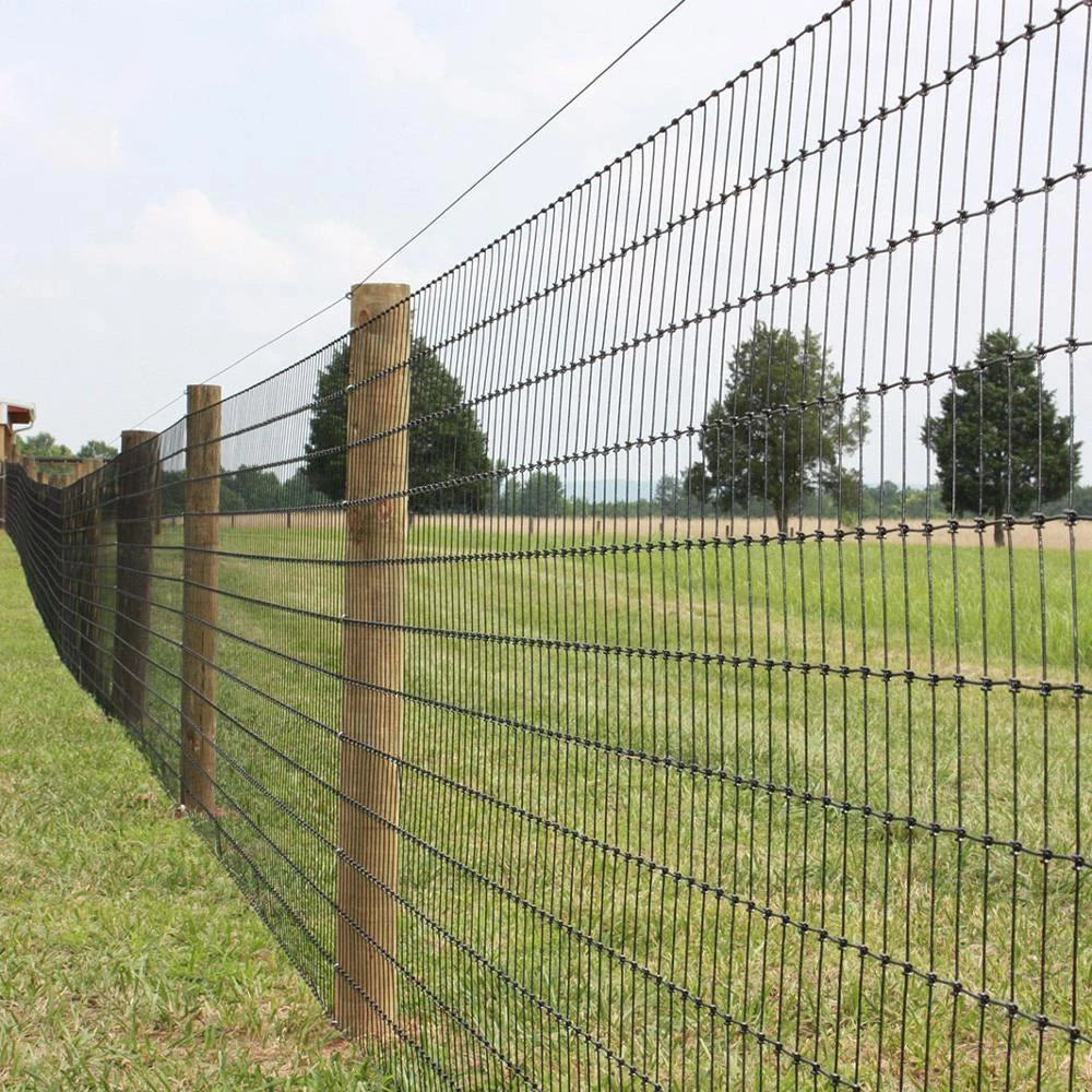 Heavy Duty Galvanized Farm Wire Fence, 3ft x 164ft 14Gauge Cattle Fence, Anti-Rust Zinc Coating Livestock Barrier, Deer Goat Hog Wire Fencing for Yard Animal Safety