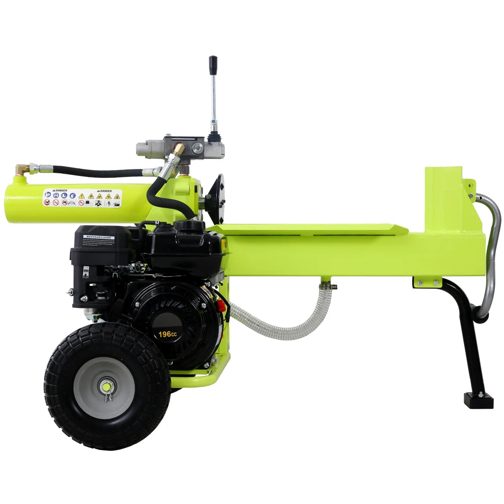 Log Splitter Portable 20Ton Auto Return Ram System 7HP Engine Horizontal Full Beam Steel Wedge Firewood Harvesting EPA Compliant
