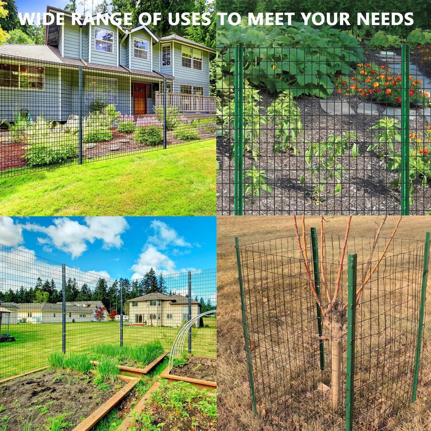 Hardware Cloth 2"x3" Mesh Roll, 16 Gauge Hot-Dipped After Welding Chicken Wire for Animal Fencing, Garden Plant Supports