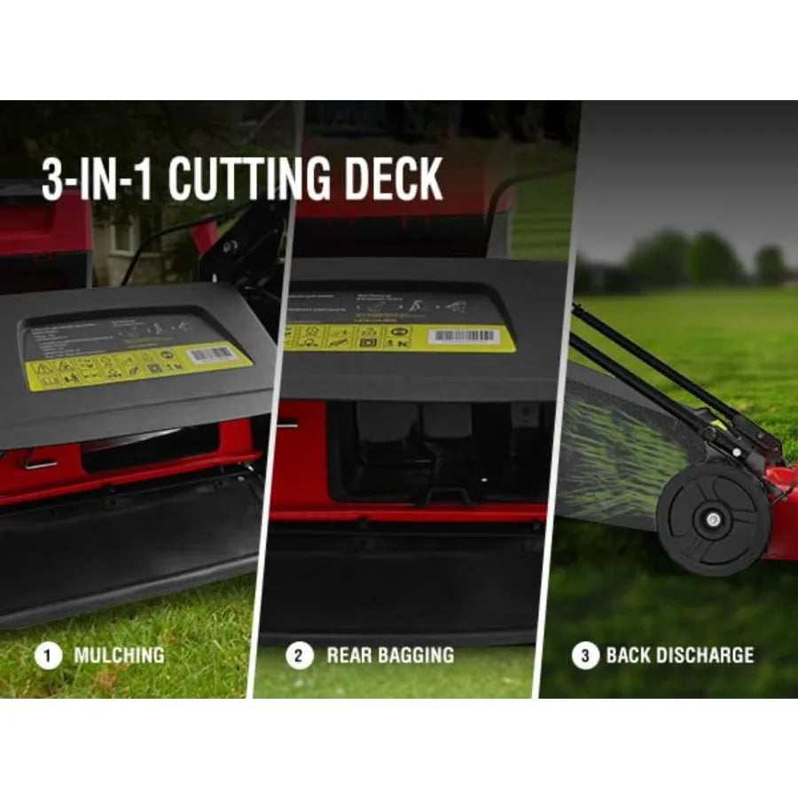 80V MAX 21" Cordless Lawn Mower 3-in-1 Brushless Electric Lawn Mower with 6.0Ah Lithium-ion Battery and Charger PS76821