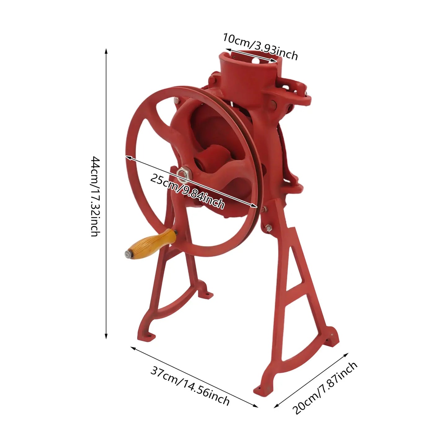 Manual Corn Thresher – Durable Pig Iron, Ergonomic Handle, Stable Design, Adjustable Inlet, Motor Compatible, Fast Kernel Removal, Easy to Clean, Ideal for Home & Small Farms
