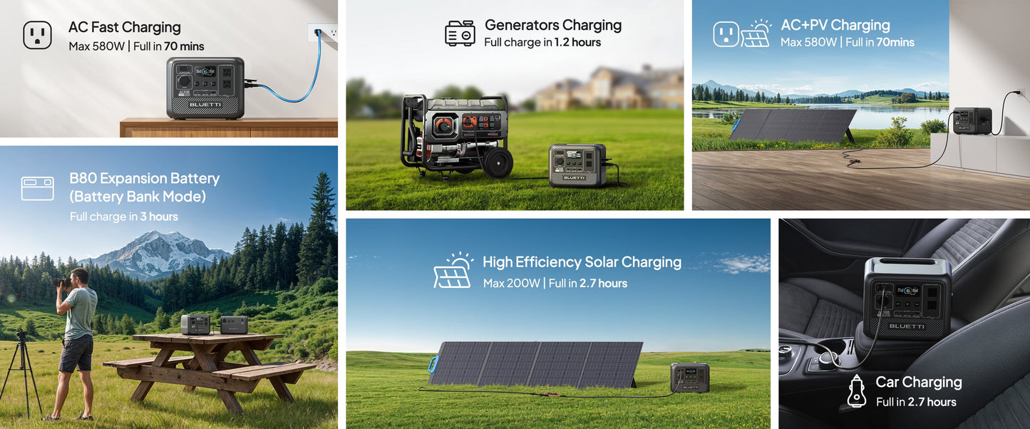 AC50B Portable Power Station | 700W 448Wh Compact Reliable Energy for Outdoor and Emergency Use